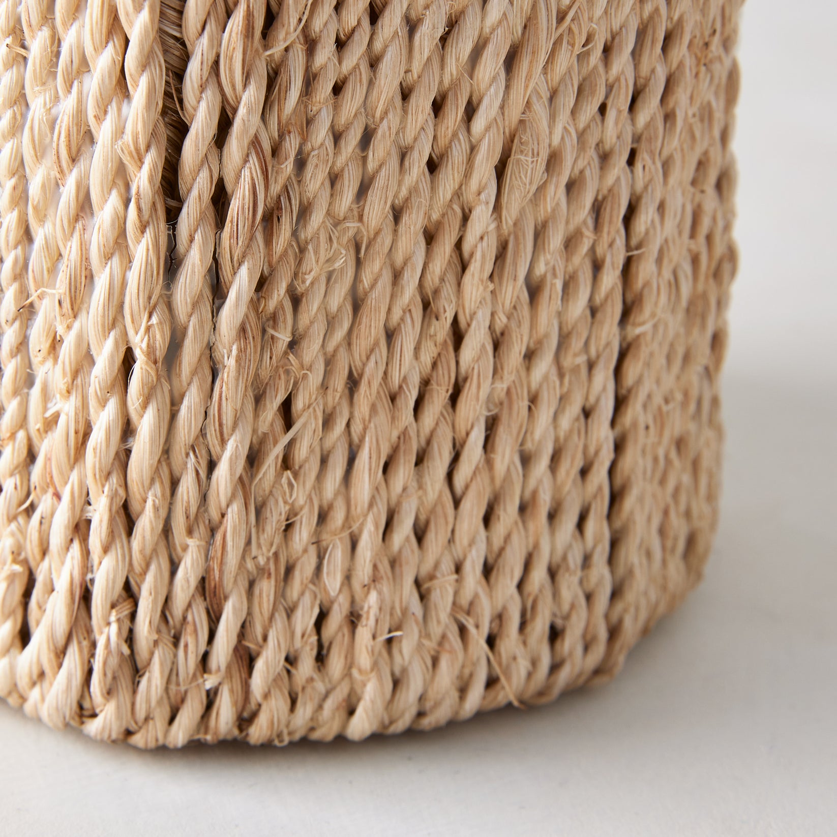Rattan Abaca Straight Weave Votive Holder Hudson Grace