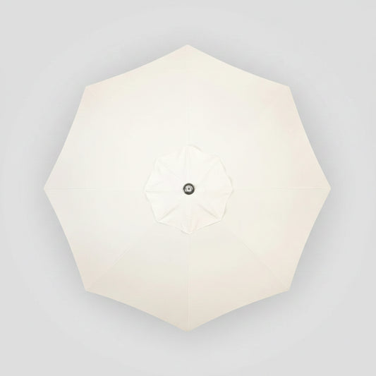 White Resort Contemporary Octagon Umbrella, 10'