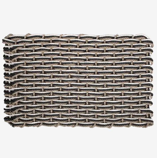 Sand, Charcoal, Pearl Rope Doormat