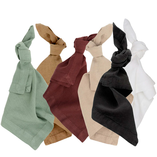 LIMITED EDITION Spring Runway Collection, HG Signature Hand-dyed Linen Napkins, Set of 6