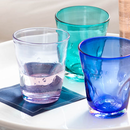 Turquoise Henri Glass, 8 oz.