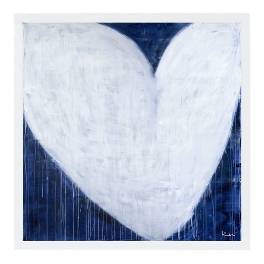 She Will Be Loved Drippy Heart Art Print by Kerri Rosenthal
