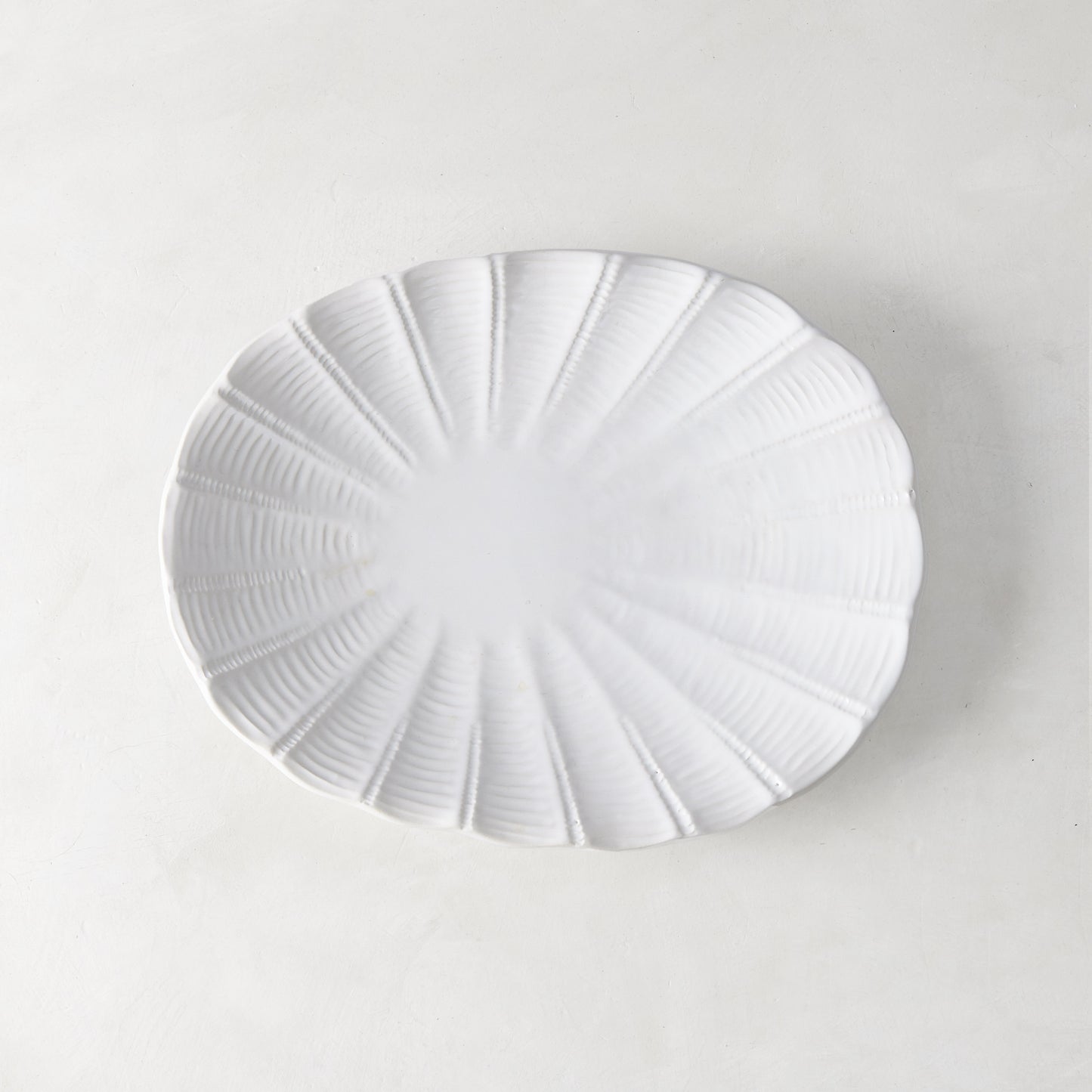 Sand Dollar Ceramic Small Oval Platter