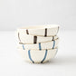 Salerno Blue and Brown Stripe Dipping Bowls Set