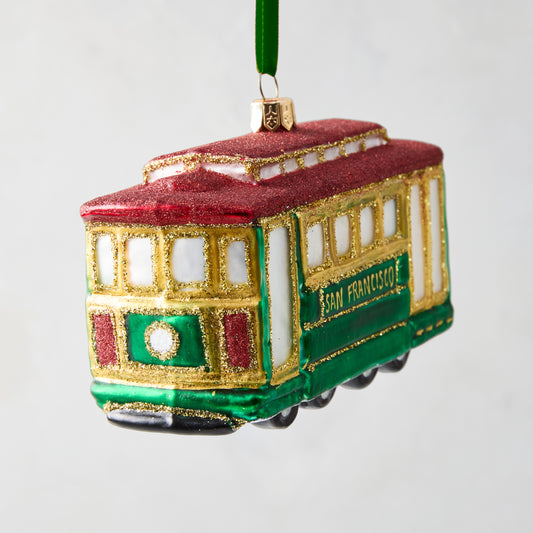 San Francisco Cable Car Christmas Tree Ornament