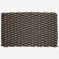 Woven rectangular doormat with a textured pattern on a white background