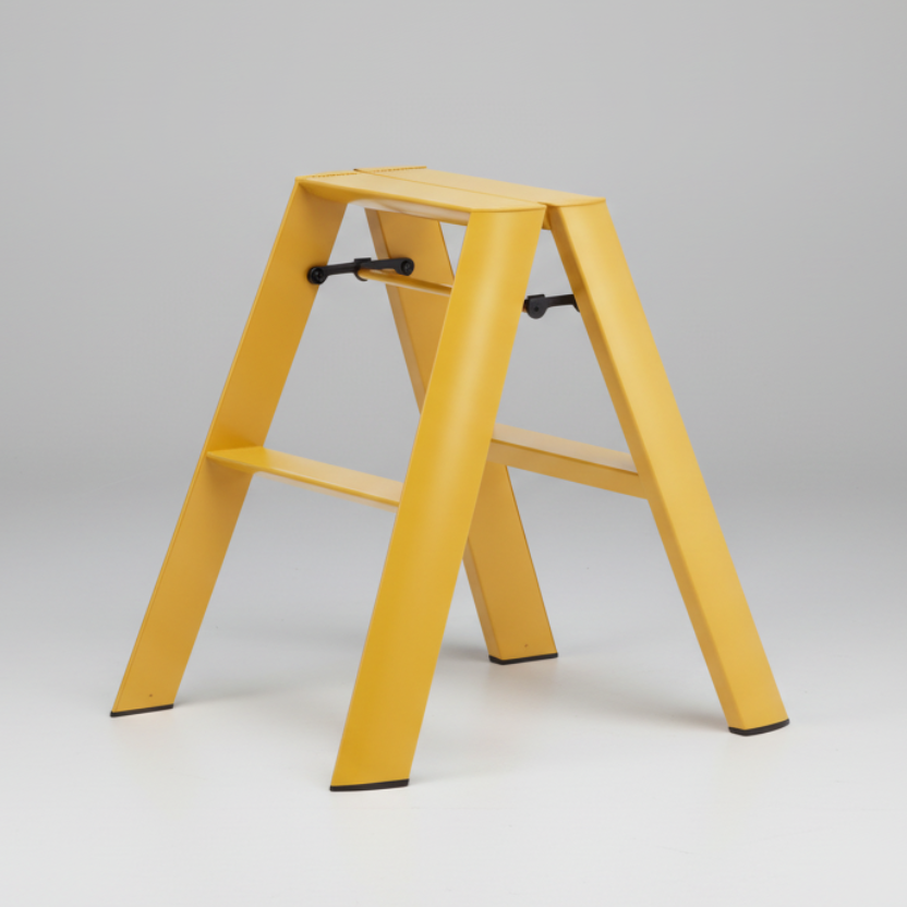 Mustard Yellow Lucano Hasegawa 2- Step Lightweight Ladder