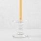 Medium Single Glass Taper Candleholder