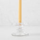 Small Glass Single Candleholder