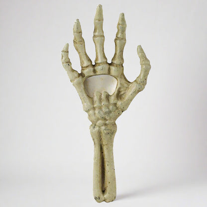 Vintage-Inspired Skeleton Hand Cast Iron Bottle Opener