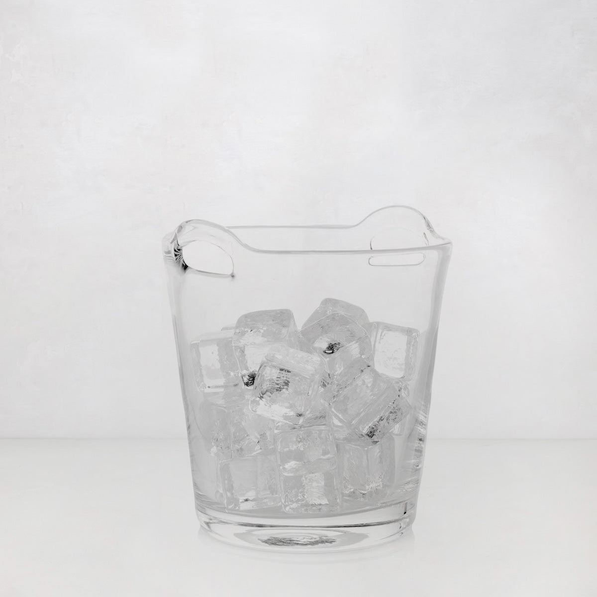 Small Glass Ice Bucket with Handles