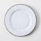 Smoke Grey Stoneware Petal Salad Plate