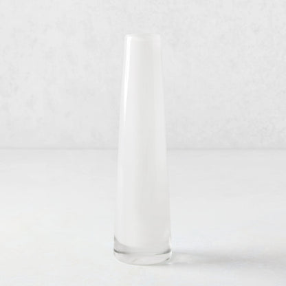 White Solifleur Large Glass Bud Vase
