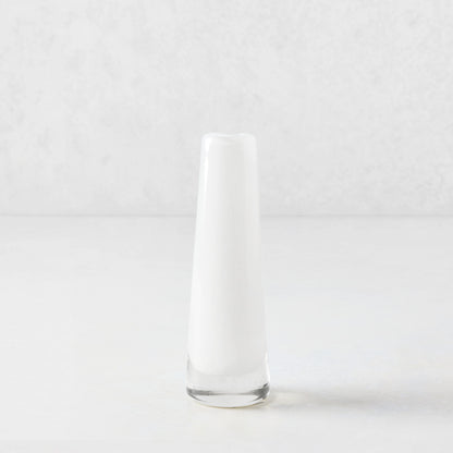 White Solifleur Small Glass Bud Vase