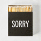 Diane Keaton x Hudson Grace “Sorry, Not Sorry” Boxed Matches