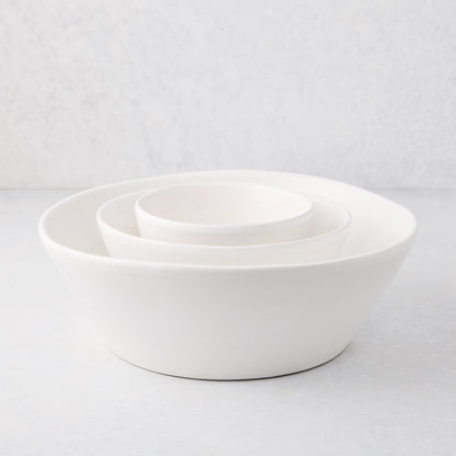 Small Spiral Ceramic Serving Bowl