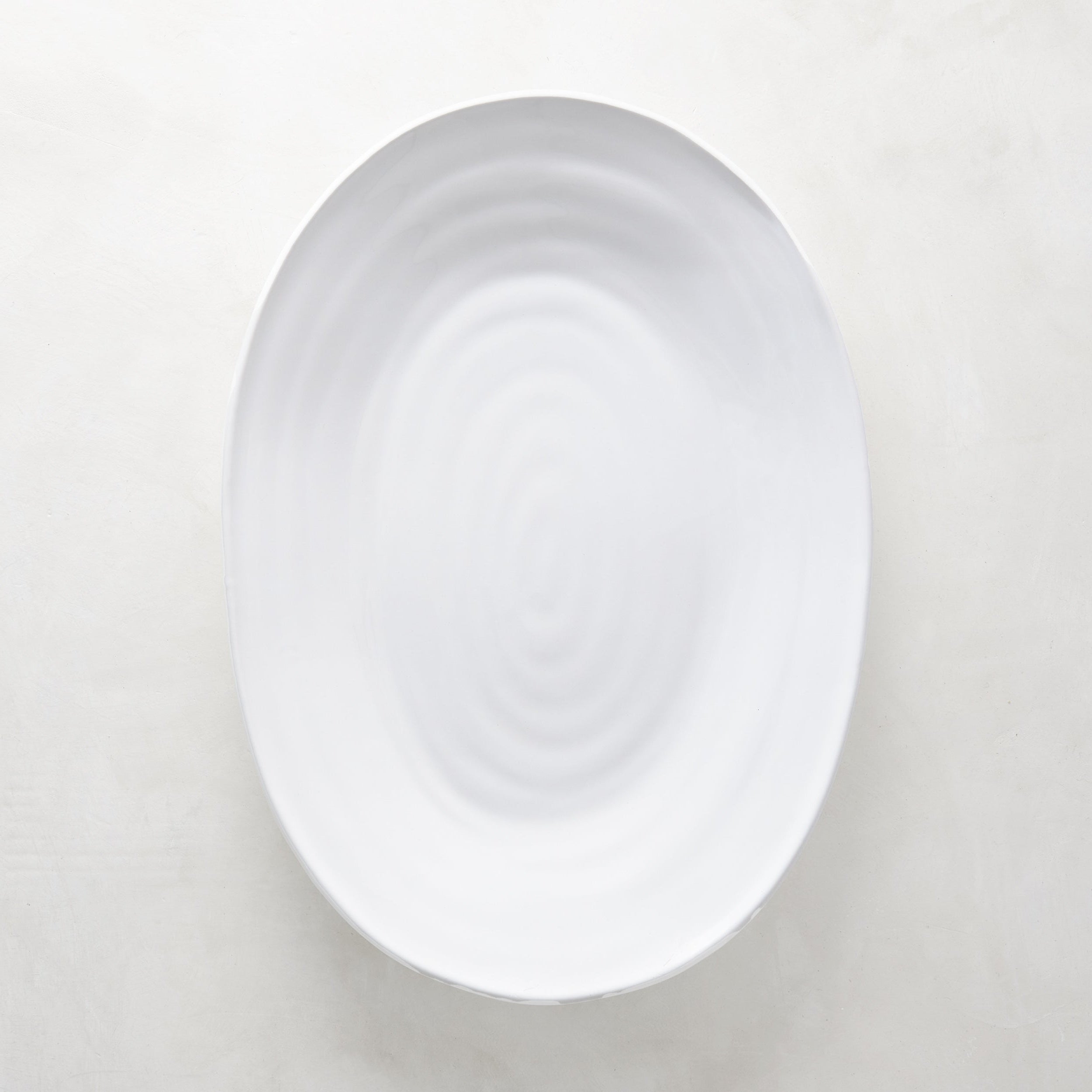 Spiral Ceramic Oval Serving Platter - Hudson Grace