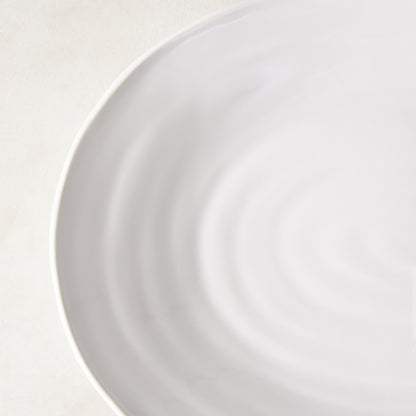 Spiral Ceramic Oval Serving Platter