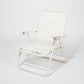 White folding chair on a white background