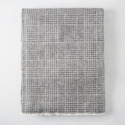 Charcoal Grey Sutton Houndstooth Throw Blanket