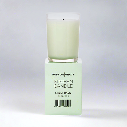 Hudson Grace Sweet Basil Scented Kitchen Candle