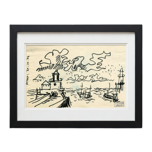 J. Cluseau Lanauve San Sebastián Number #9 Print Sketch