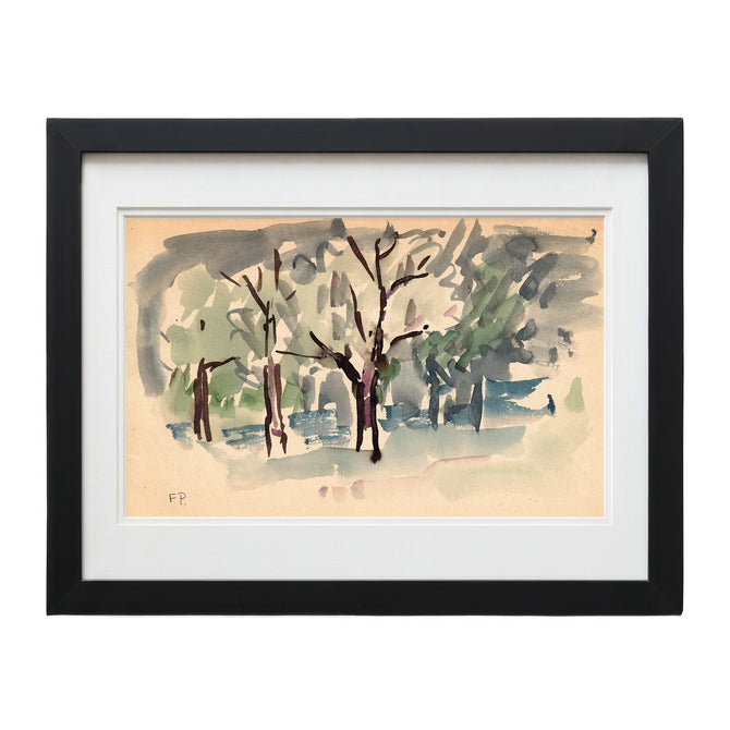 F. Pacanowska Luxembourg Garden Number #1 Printed Sketch