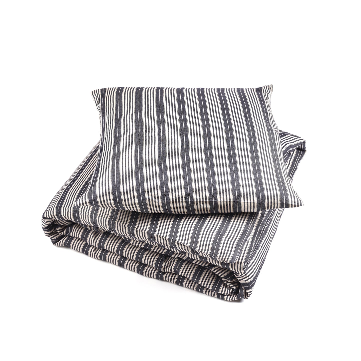 Tack Stripe Linen Duvet Cover