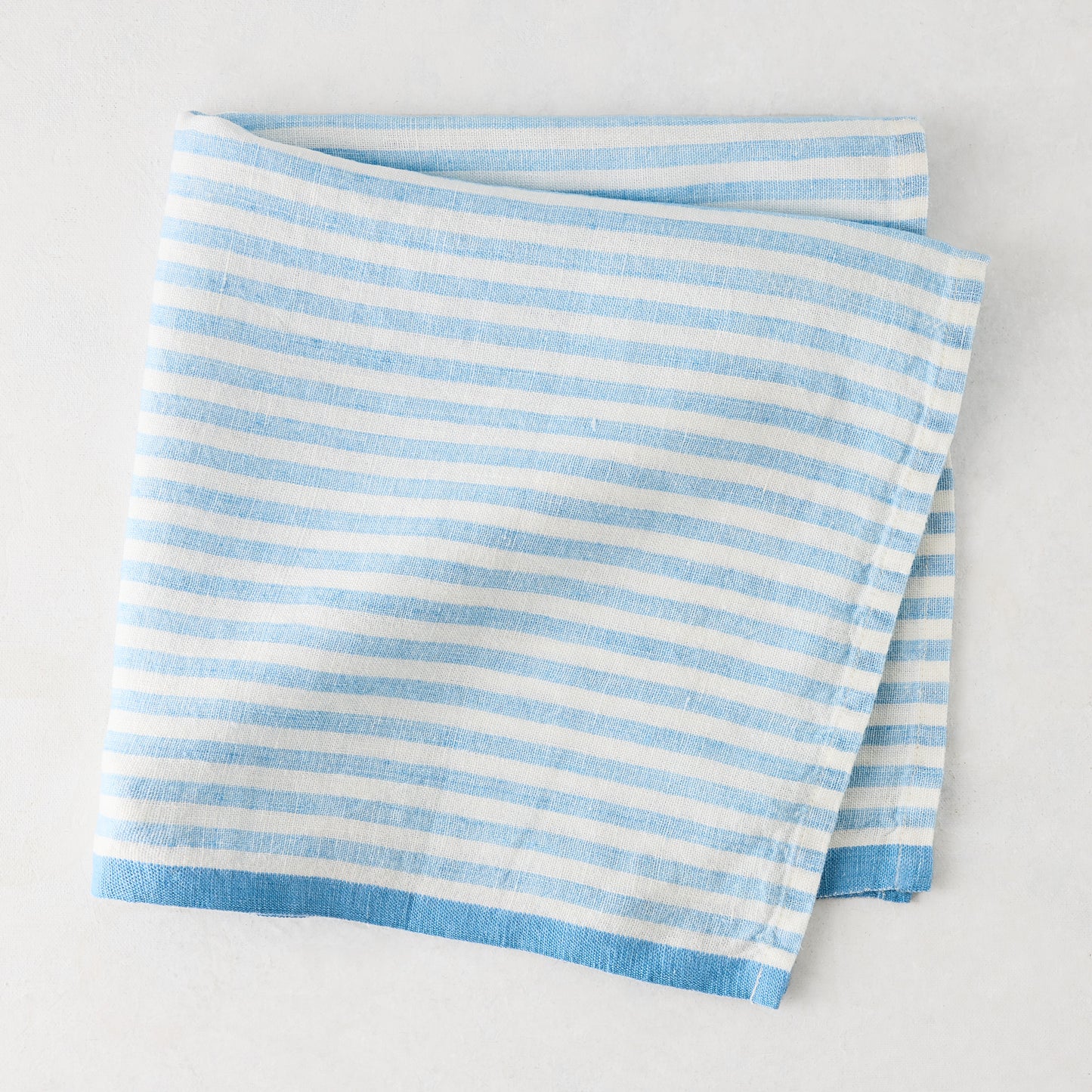 Blue Ticking Stripe Linen Napkin