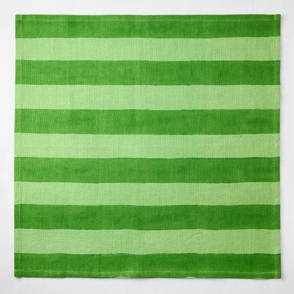 Green Tonal Hampton Stripe Cotton Napkin