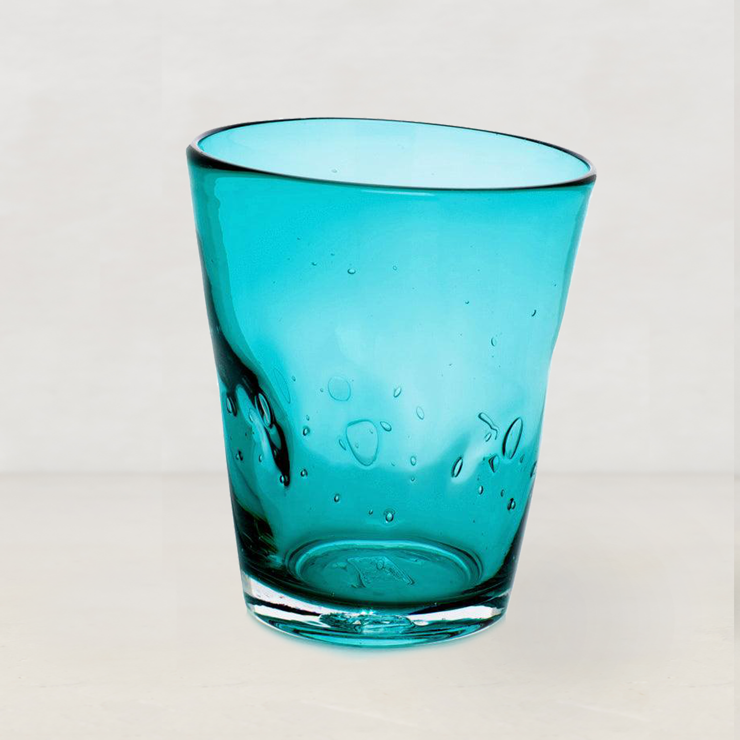 Turquoise Henri Glass, 8 oz.