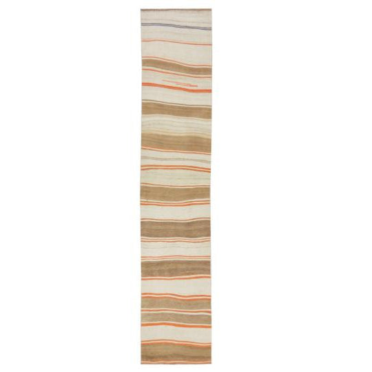 Vintage Orange Natural Rug, 2'4 x 13'