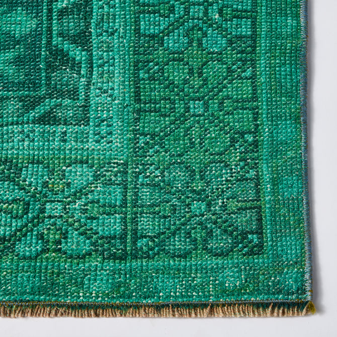 Vintage Green Cleo Rug, 3'7 x 6'9