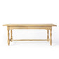 Vintage Oak Knobbed Leg Dining Table