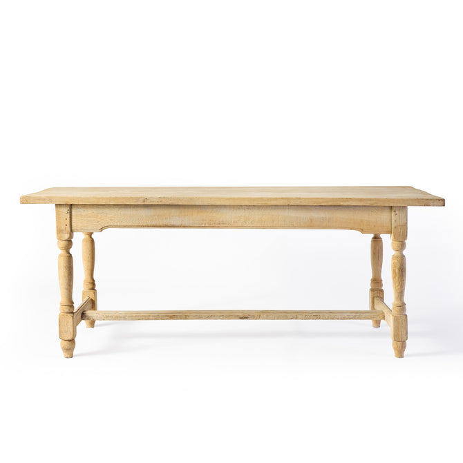 Vintage Oak Knobbed Leg Dining Table