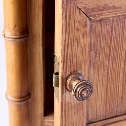 Vintage Oak Wood Nightstand