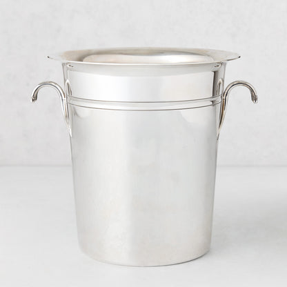 Vintage Silverplate Bradley Champagne Bucket with Curved Handles