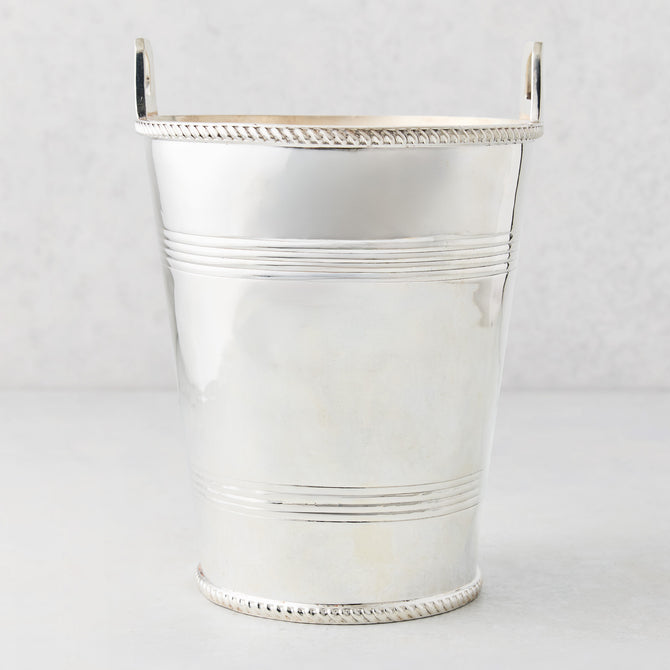 Vintage Silverplate Cosima Champagne Bucket with Rings