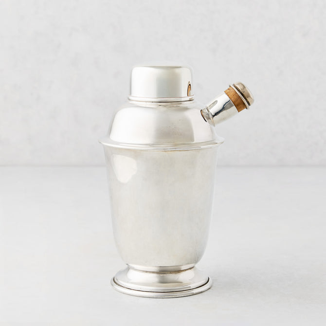 Vintage Silverplate Daphne Shaker with Side Tap