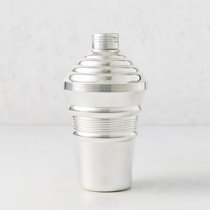 Vintage Silverplate Emilia Deco Stepped Shaker