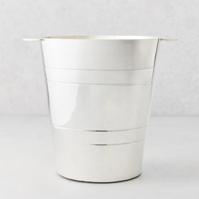 Vintage Silverplate Odette Champagne Bucket with Rings