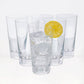 Crystal Tall Highball Glasses, Set of 6