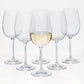 Crystal Bordeaux Stem Wine Glasses, Set of 6