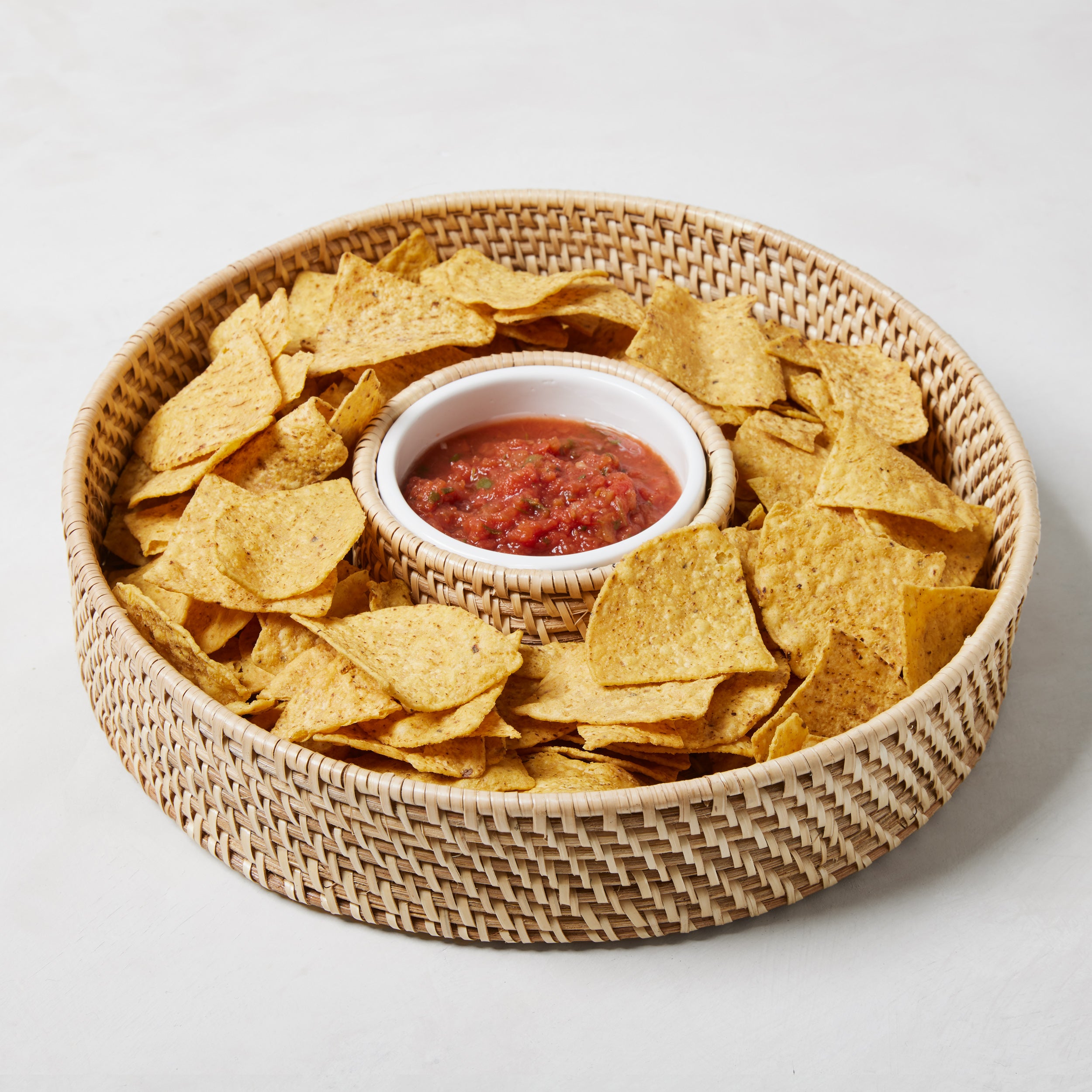 Cebu Woven Chip and Dip Platter - Hudson Grace