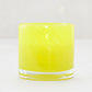 Yellow Glass Votive Candle Holder