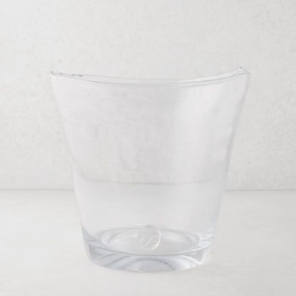 Zion Oversized Scissor-Cut Glass Ice Bucket