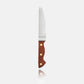 7-inch Acacia Wood Bartender Knife with double-tipped stainless steel blade and riveted handle.