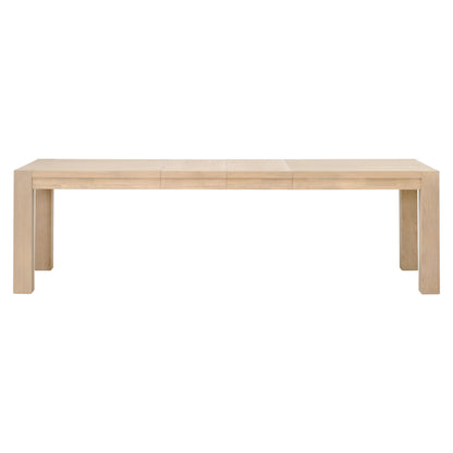 Adler Extension Dining Table in light honey oak, with two visible extension leaves.