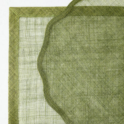 Aloe Green Tonal Newport Square Placemat