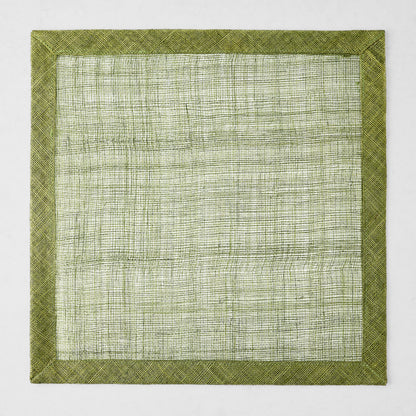 Aloe Green Tonal Newport Square Placemat